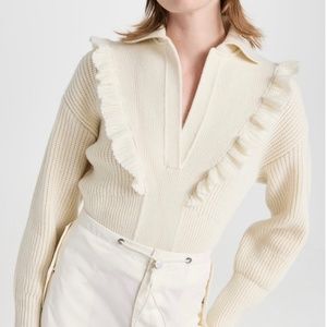 Philosophy di Lorenzo Serafini Jonny Collar Ruffle Sweater